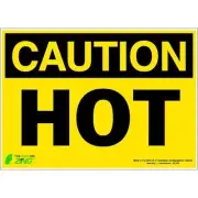 ZING 2152S Caution Sign, 10 in H, 14 in W, Polyester, Rectangle, English, 2152S