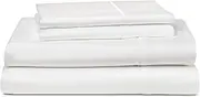 Alessia Bamboo Cotton Queen Sheet Set - Carrara White