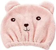 Daseeme Cartoon Bathing Cap Super Absorbent Quick Drying Headband Bathroom Cute Animal Adult Thickened Hair Drying Cap