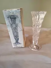 Vintage Hofbauer Byrdes Crystal Vase With Box