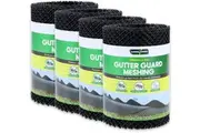 Garden Greens 4PK Gutter Guard Mesh Rust Resistant Adjustable Size 5m x 16cm