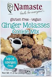 Namaste Foods Gluten Free Ginger Molasses Cookie Mix, 11.5 oz., Pack of 6