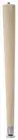 Waddell 1.63 x 1.63 in. 16 in Hardwood Round Taper Table Leg
