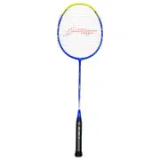Li-Ning G - Force 3600 Superlite Carbon Fibre Unstrung Badminton Racket with Full Racket Cover (Blue/Yellow)