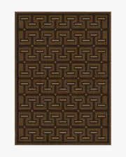 150' x 215' | Machine Washable Runner Rug | Kid & Pet Friendly | Indoor Rug | Jonathan Adler Thebes Cognac Rug | Ruggable
