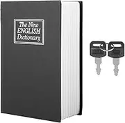 Book Safe Box with 2 Keys, Black English Dictionary Safe Box Money Jewelry Collection Storage Case, Book Safe Lock Box