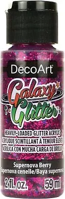 DecoArt Galaxy Glitter Acrylic Paint 2oz Supernova - Berry
