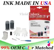 refill ink tool kit for Canon PG-245 Dye Black ink cartridges