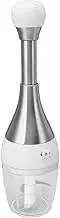 Food Chopper, Press Hand Chopper Vegetable Stainless Steel Pro Food Cutter Handheld Veggie Chopper Dishwasher Safe Chopper Vegetable Cutter for Chop Veggies, Fruits, Herbs, Garlic