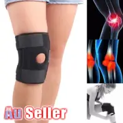 Relief Gym Strap Black Elastic Patella Adjustable Fastener Brace Support Knee
