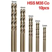 For Stainless Steel Drilling Drill Bit Equipment 1mm 2mm 3mm 4mm 5mm Cobalt HSS
