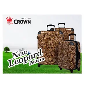 庫存出清（面交）皇冠Crown行李箱27吋 PC 粉紅豹紋鋁框