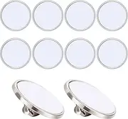 [Hicarer] Sublimation Blank Pins DIY Button Badge Sublimation Sliver Blank Base Pins for DIY Craft Making (20 Pieces)