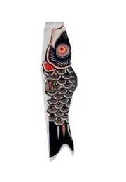 In the Breeze Koi Fish Windsock, 24-Inch, Black 24 Inch