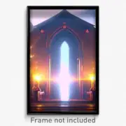 Pixel Art Poster - Mellow Ark (8 Bit Psychedelic Trippy Weird Video Game Print)