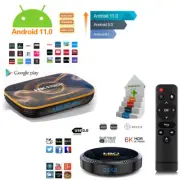 128GB Android 12 Quad-core TV BOX 6K 2.4G 5G Wifi HDMI Smart Media Player