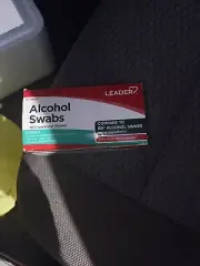 Leader Alcohol Swabs Sterile Individually Wrapped Packets Latex-Free 100 Count