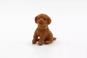 Dollhouse Miniature Fairy Garden - Dog / Puppy - Brown Toy Poodle / Cavoodle 3cm