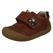 Boys Startrite Smart Casual Padded Leather First Walking Shoes, Harvest