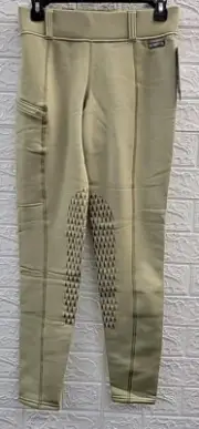 New KERRITS Power Stretch Knee Patch Pocket Tight Tan Size Medium