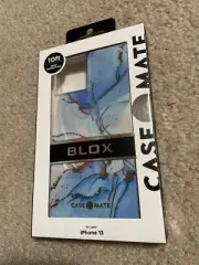 Case Mate BLOX Case for iPhone 13 6.1" ONLY - Glacier Marble Blue
