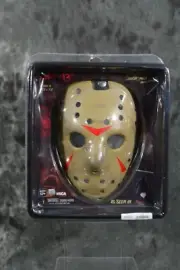 NECA Reel Toys Movie Friday The 13th Jason Voorhees Prop Hockey Mask FAST Ship