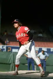 Fritz Peterson Cleveland Indians pitches at an Major League Baseb- 1974 Photo 3
