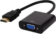 Auzzie Mart HDMI to VGA Adapter, Gold-Plated HDMI to VGA Converter (Male to Female), Compatible for Computer, Laptop, PC, Monitor, Projector