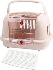 Yajuyi Lightweight Pet Carrier for Dogs, Cats, and Kittens on The Go, Brown