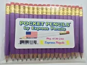 Half Pencils with Eraser - Golf, Classroom, Pew, Short, Mini, Small, Church -