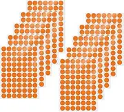 YIKIADA Orange Dot Stickers 1 Inch Vinyl Self-Adhesive Colored Circle Labels Removable Waterproof Coding Decals Round Tag for Boxes Coloring Organizing Marking 700PCS