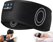 MUSICOZY Sleep Headphones Wireless, Bluetooth 5.2 Headband Sports Sleeping Headphones Eye Mask Earbuds Breathable Music Headband Perfect for Workout Running Insomnia Travel Yoga