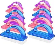 CHILDWEET Nail Brush Set Sturdy Handle Grip 12pcs Fingernail Brush for Cleaning Dust Removal Travel