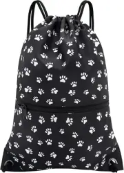 HOLYLUCK Drawstring Backpack Bag Sport Gym Sackpack