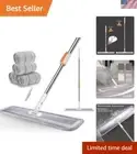 32-Inch Microfiber Mop with Adjustable Steel Handle – Efficient Floor Cleaner