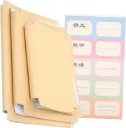 DOITOOL 30 Sheets Paper Book Covers Self Adhesive Book Jacket Protectors for Textbooks Planners and More Reusable and Practical