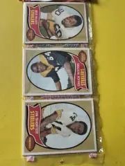 1970 TOPPS Football Holiday 12 Card Rack PITTSBURGH STEELERS BEN MCGEE EX+