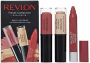REVLON BEAUTY ON THE GO-FAIR TO LIGHT BNIB, INSTA BLUSH, INSTA FIX, BALM STAIN