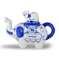 在飛比找PChomeThai泰國購物優惠-藍象 - 陶瓷茶壺 S Blue Elephant