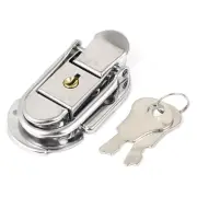 Suitcase Box Case Metal Toggle Latch Hasp 62mmx34mmx11mm w 2 Keys