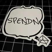 SPENDN Sticker | HODLories | Australian designed crypto stickers