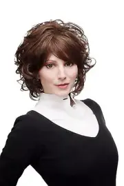 Women's Wig Extravagant & Wild Wavy Parting Braun Highlights 1262