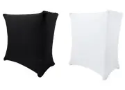 Rockville Black+White Scrim Covers For DJ Keyboard/Mixer/Controller X Stand