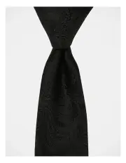 [Blaq] Paisley Tie in Black