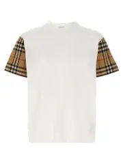 [Burberry] Burberry-Carrick T Shirt Bianco-Donna M White