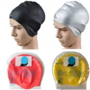 Grilong Silicone Swimming Cap with ear protection one size fit all