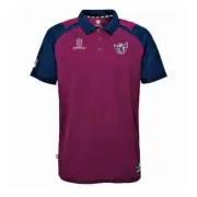 NRL Manly Sea Eagles Men's Performance Polo Shirt - Size Medium