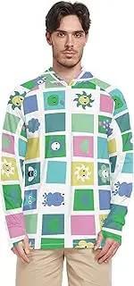 [Caihoyu] Men's Hooded Sweatshirt Long Sleeve UPF 50+ Quick Dry UV Protection Clothing