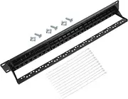 Ethernet Patch Panel Rack Mount Module for Network Management Moisture and Heat Resistant Durable Design for Local Area Network Equipment