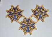 German Prussian Army Blue Max Merite Officer Knight Battle Patch Cosplay Uniform